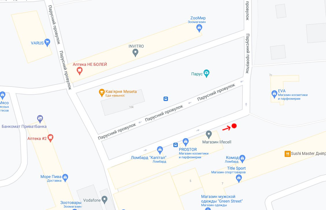 IDMedia Арендовать и разместить Остановка в городе Днепр (Днепропетровская область) №240750 схема