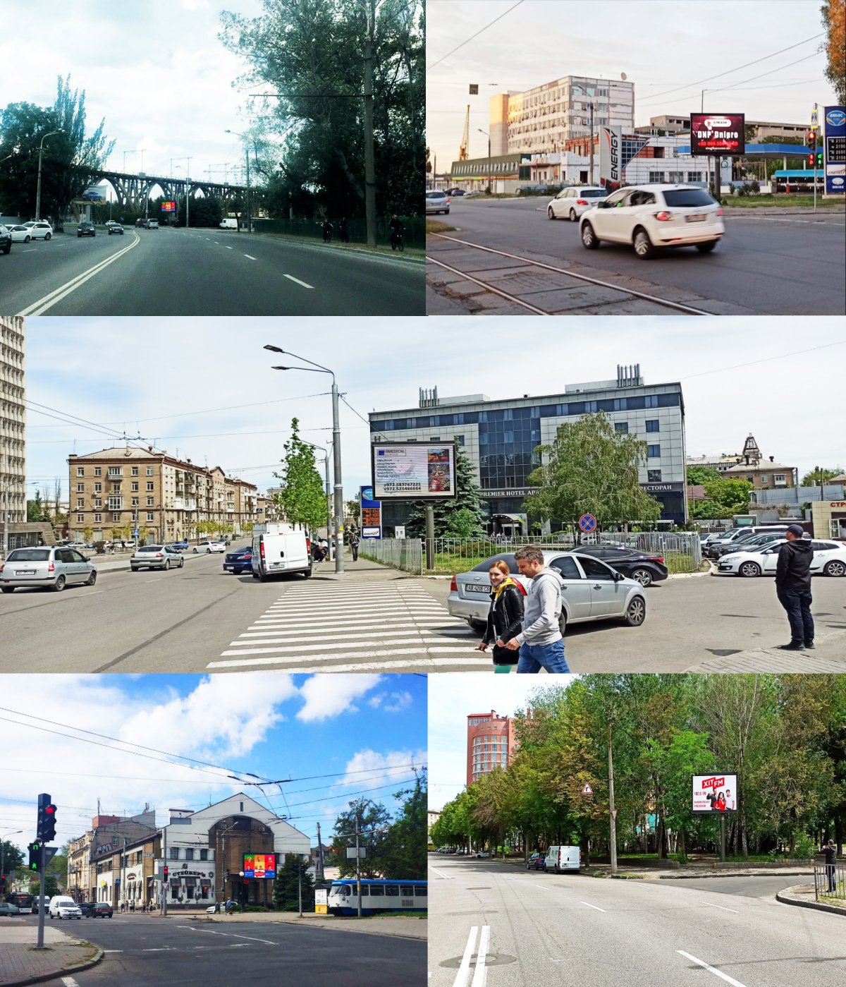 IDMedia Наружная реклама в городе Днепр (Днепропетровская область), Экран в городе Днепр №240756 схема