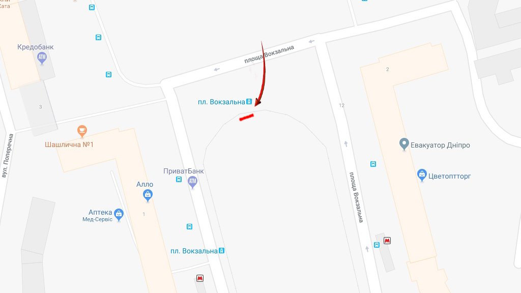 IDMedia Наружная реклама в городе Днепр (Днепропетровская область), Экран в городе Днепр №240757 схема