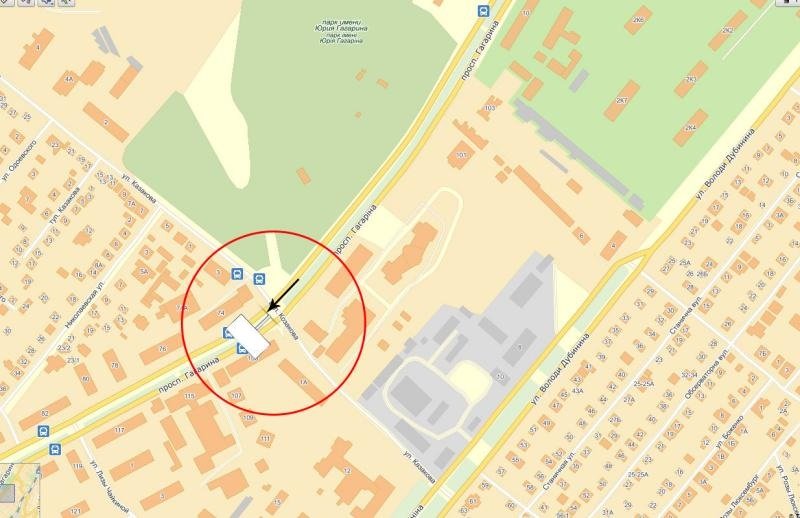 IDMedia Наружная реклама в городе Днепр (Днепропетровская область), Экран в городе Днепр №240758 схема