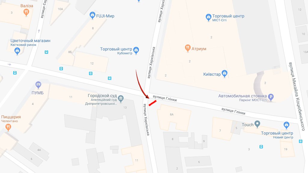 IDMedia Наружная реклама в городе Днепр (Днепропетровская область), Экран в городе Днепр №240760 схема