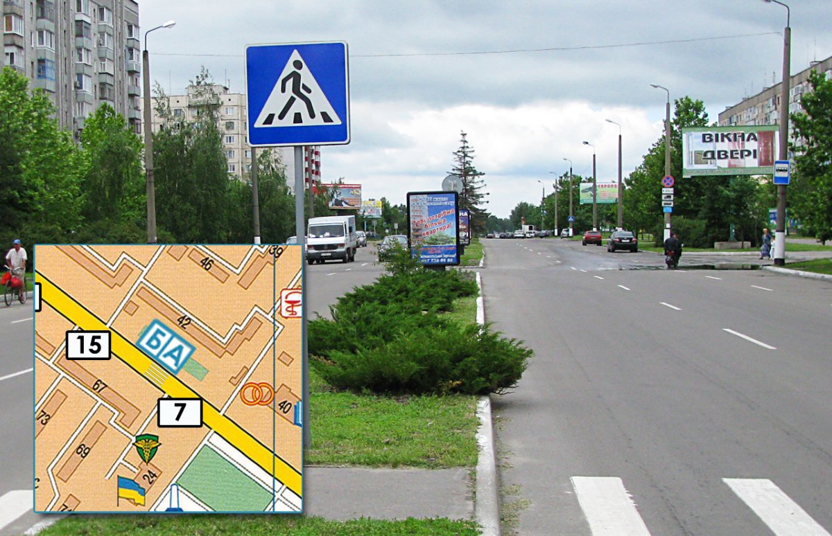Білборд №240997 в місті Горішні Плавні (Полтавська область), розміщення зовнішнішньої реклами, IDMedia-оренда найнижчі ціни!