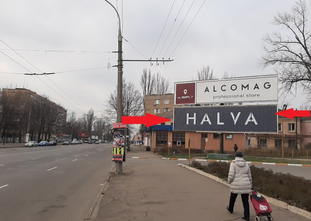 Білборд №241528 в місті Кривий Ріг (Дніпропетровська область), розміщення зовнішнішньої реклами, IDMedia-оренда найнижчі ціни!
