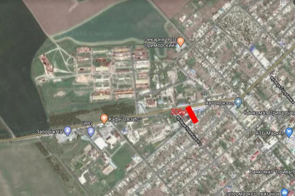IDMedia Наружная реклама в городе Приморск (Запорожская область), Билборд в городе Приморск №241563 схема