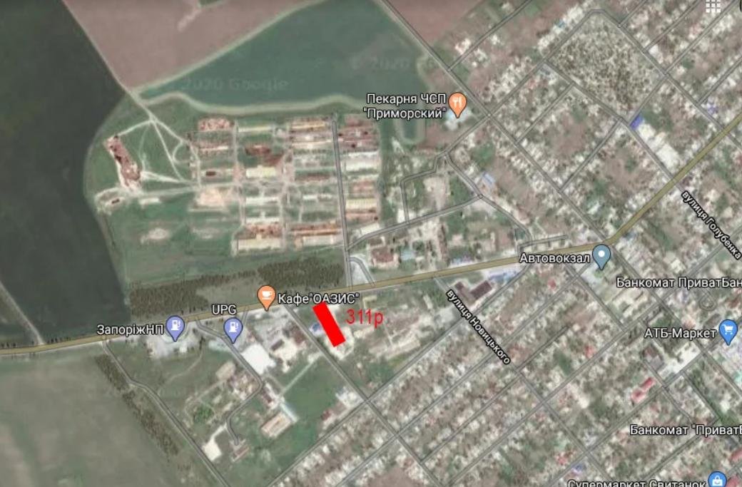 IDMedia Наружная реклама в городе Приморск (Запорожская область), Билборд в городе Приморск №241566 схема