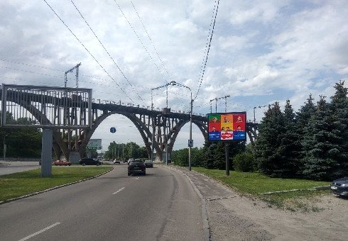 Екран №242801 в місті Дніпро (Дніпропетровська область), розміщення зовнішнішньої реклами, IDMedia-оренда найнижчі ціни!