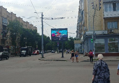 Екран №242803 в місті Житомир (Житомирська область), розміщення зовнішнішньої реклами, IDMedia-оренда найнижчі ціни!