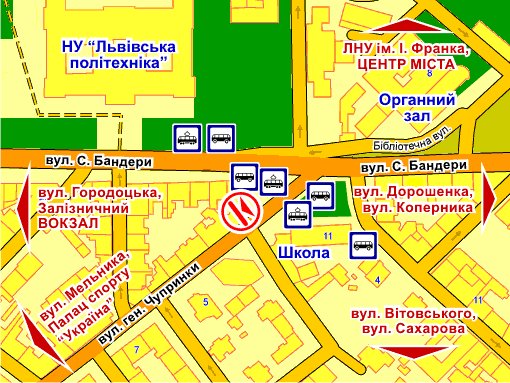 IDMedia Наружная реклама в городе Львов (Львовская область), Брандмауэр в городе Львов №242905 схема