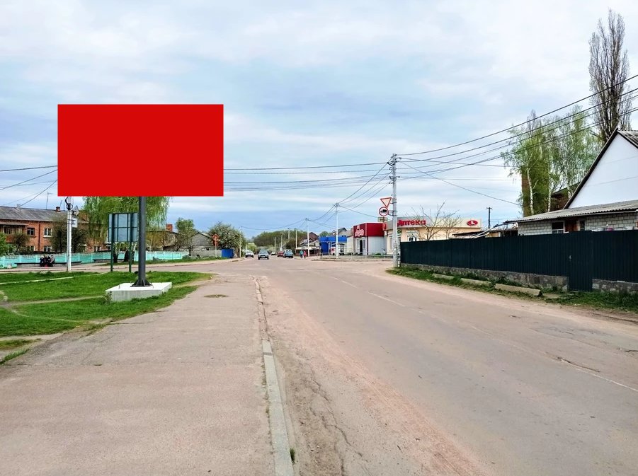 `Билборд №243212 в городе Хорошев (Житомирская область), размещение наружной рекламы, IDMedia-аренда по самым низким ценам!`