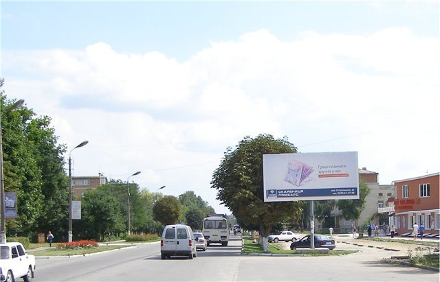 `Билборд №243579 в городе Староконстантинов (Хмельницкая область), размещение наружной рекламы, IDMedia-аренда по самым низким ценам!`