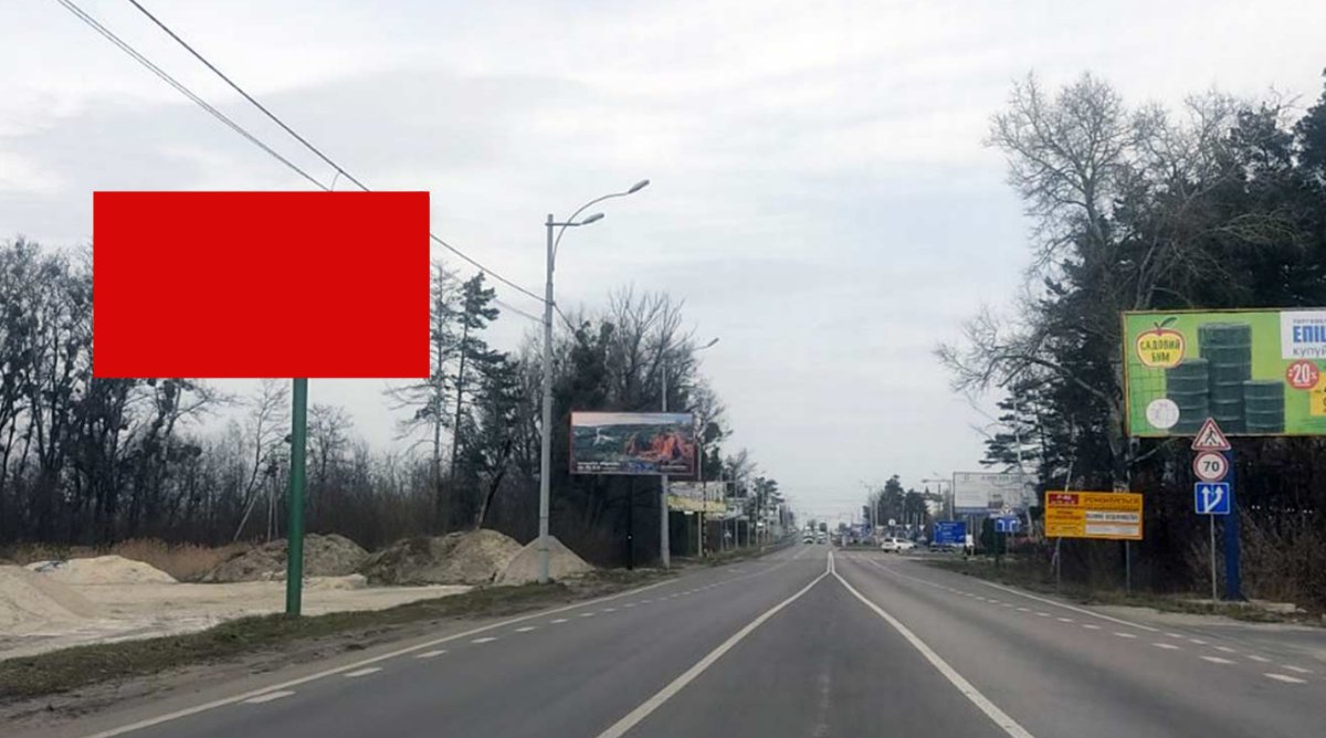 `Билборд №243607 в городе Вышгород (Киевская область), размещение наружной рекламы, IDMedia-аренда по самым низким ценам!`