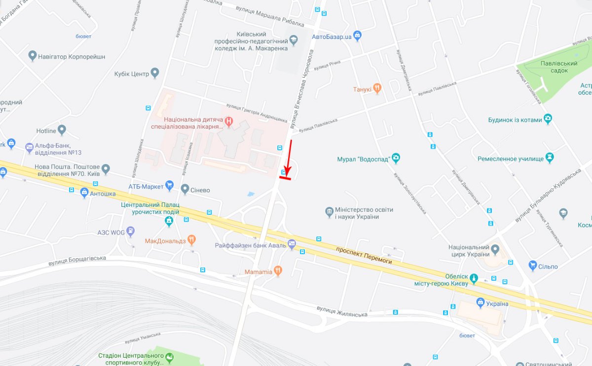 IDMedia Наружная реклама в городе Киев (Киевская область), Экран в городе Киев №249874 схема