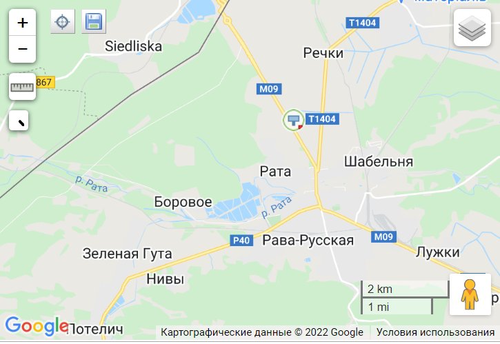 IDMedia Наружная реклама в городе Львов трасса (Львовская область), Билборд в городе Львов трасса №250192 схема