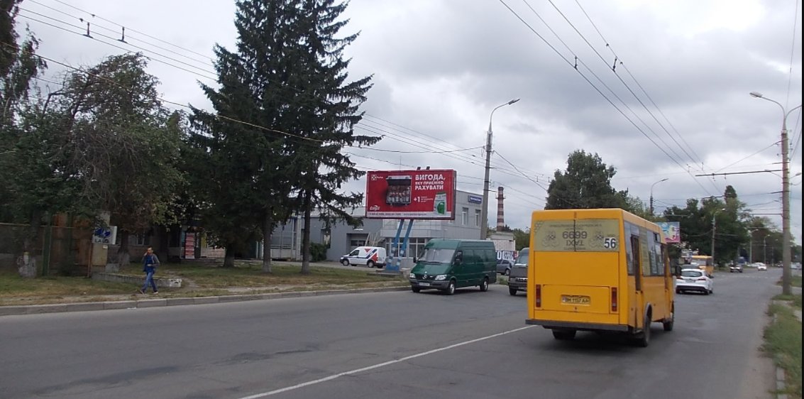 `Билборд №250814 в городе Сумы (Сумская область), размещение наружной рекламы, IDMedia-аренда по самым низким ценам!`