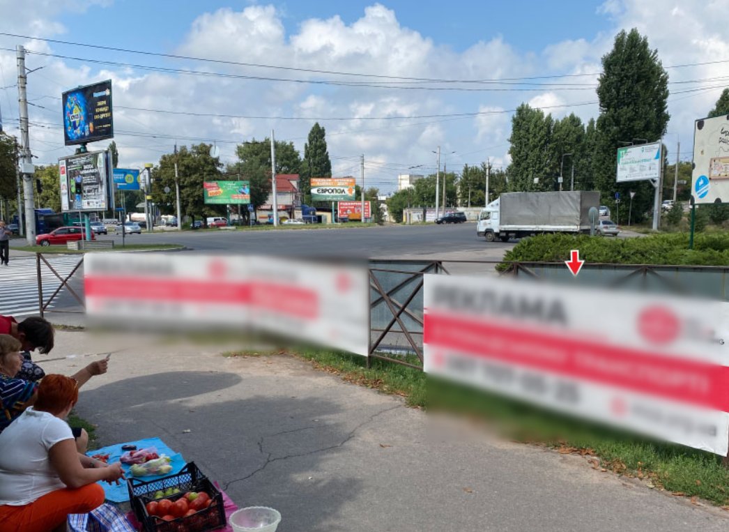 Турникет №252679 в городе Кременчуг (Полтавская область), размещение наружной рекламы, IDMedia-аренда по самым низким ценам!