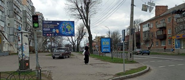 `Ситилайт №254270 в городе Черкассы (Черкасская область), размещение наружной рекламы, IDMedia-аренда по самым низким ценам!`