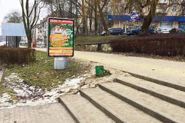 Ситилайт формат 1,2х1,8 №254793 в городе Тернополь (Тернопольская область) `Ситилайт №254793 в городе Тернополь (Тернопольская область), размещение наружной рекламы, IDMedia-аренда по самым низким ценам!`