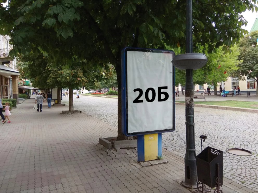 Сітілайт №255411 в місті Мукачево (Закарпатська область), розміщення зовнішнішньої реклами, IDMedia-оренда найнижчі ціни!