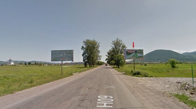 Білборд №255508 в місті Тячів (Закарпатська область), розміщення зовнішнішньої реклами, IDMedia-оренда найнижчі ціни!