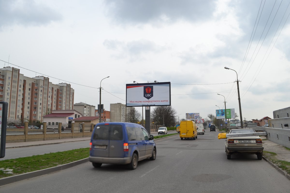 `Билборд №256138 в городе Луцк (Волынская область), размещение наружной рекламы, IDMedia-аренда по самым низким ценам!`