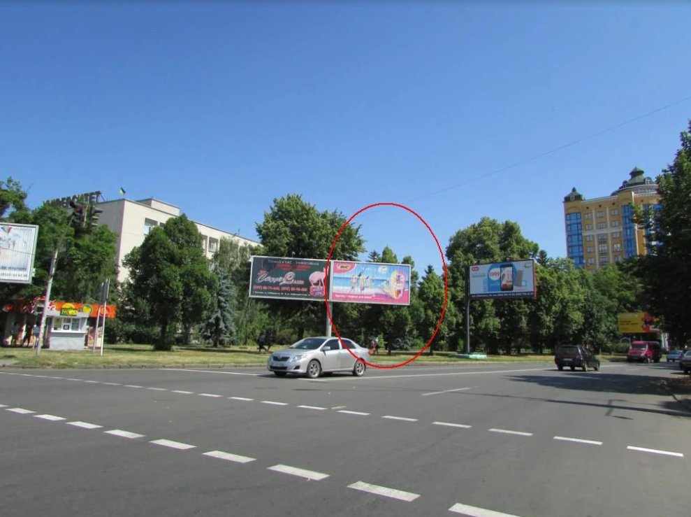 `Билборд №256662 в городе Полтава (Полтавская область), размещение наружной рекламы, IDMedia-аренда по самым низким ценам!`