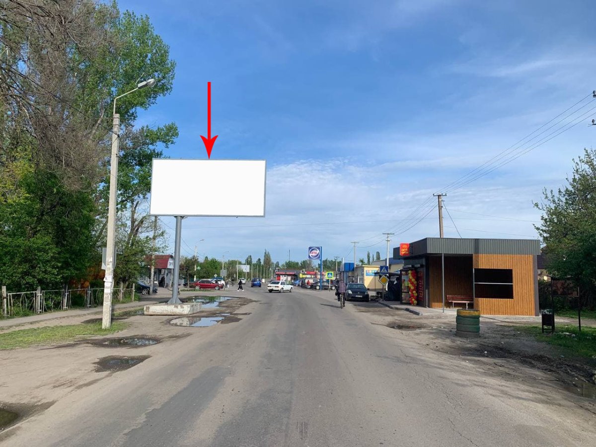 Білборд №257357 в місті Новомосковськ (Дніпропетровська область), розміщення зовнішнішньої реклами, IDMedia-оренда найнижчі ціни!