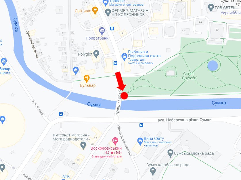 IDMedia Наружная реклама в городе Сумы (Сумская область), Скролл в городе Сумы №259931 схема