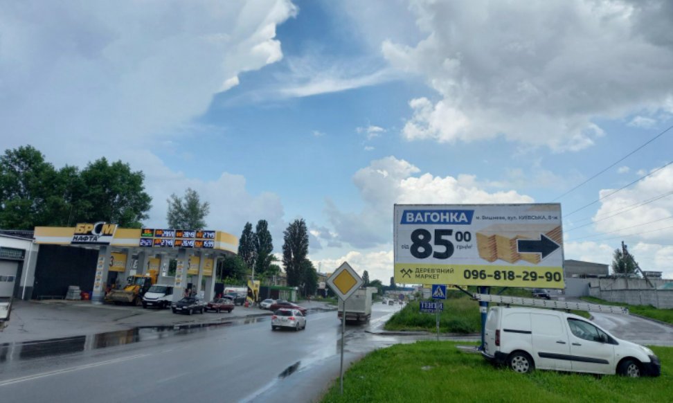 Білборд №260208 в місті Вишневе (Київська область), розміщення зовнішнішньої реклами, IDMedia-оренда найнижчі ціни!