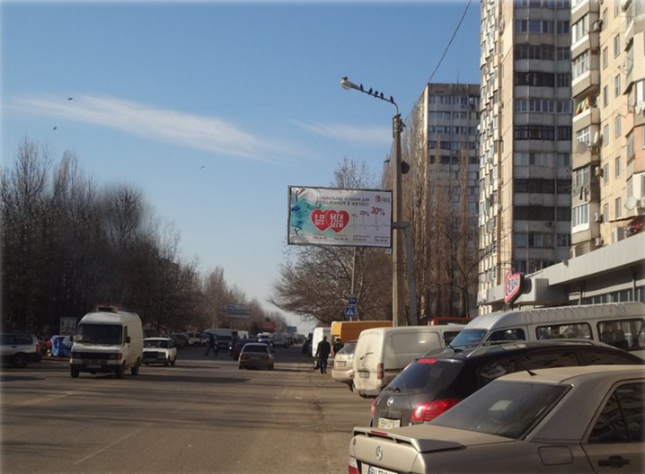 `Билборд №260808 в городе Одесса (Одесская область), размещение наружной рекламы, IDMedia-аренда по самым низким ценам!`