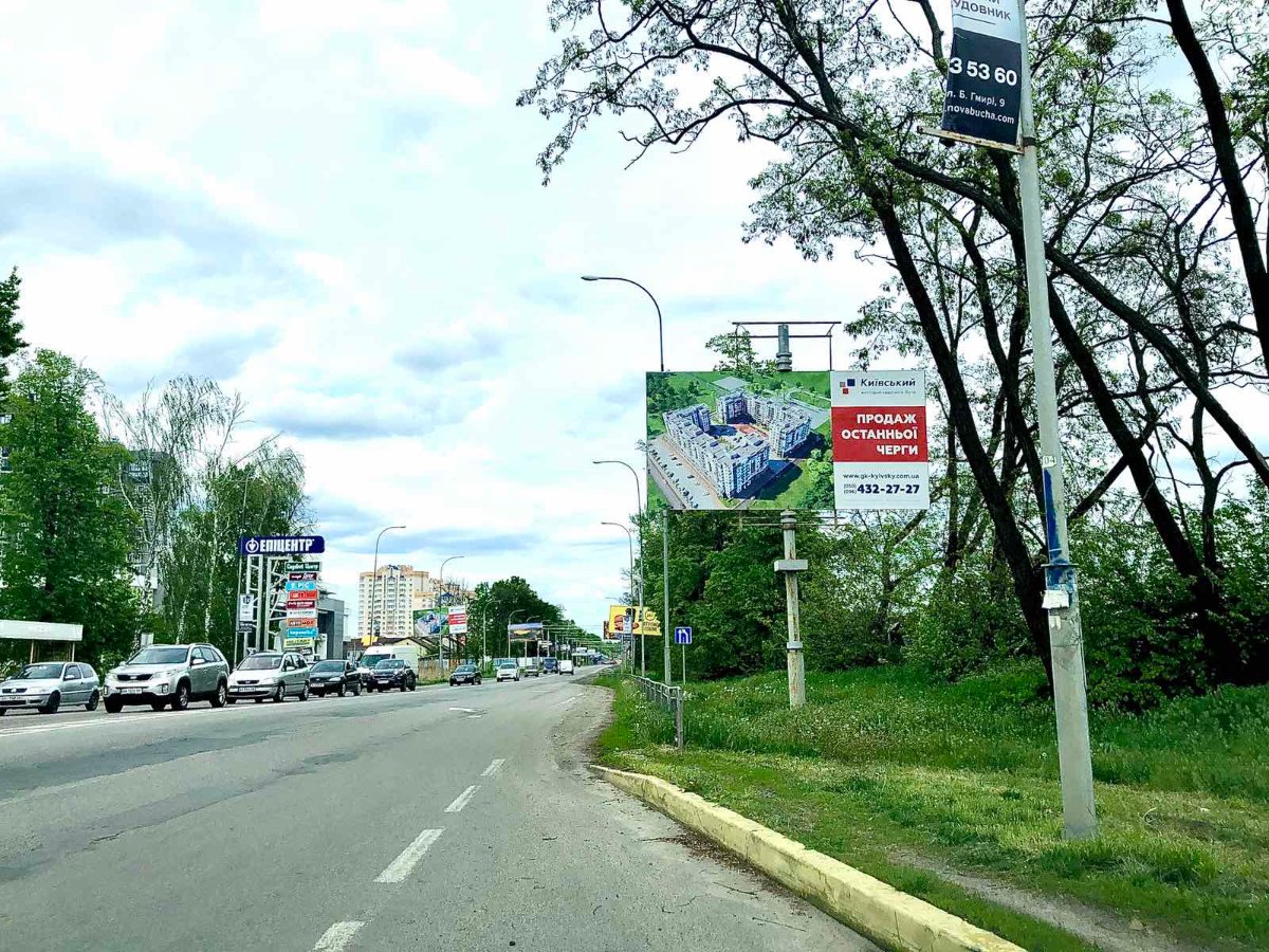 Білборд №261141 в місті Буча (Київська область), розміщення зовнішнішньої реклами, IDMedia-оренда найнижчі ціни!