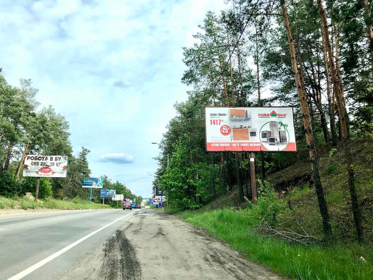 Білборд №261157 в місті Буча (Київська область), розміщення зовнішнішньої реклами, IDMedia-оренда найнижчі ціни!