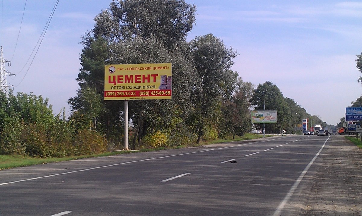 Білборд №261184 в місті Буча (Київська область), розміщення зовнішнішньої реклами, IDMedia-оренда найнижчі ціни!
