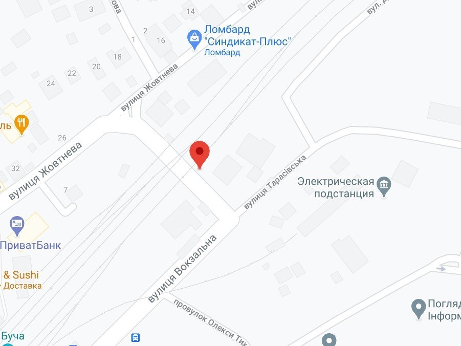 IDMedia Наружная реклама в городе Буча (Киевская область), Билборд в городе Буча №261627 схема
