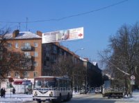 Растяжка в городе Шостка #261791 по адресу Свободи (Вічний вогонь) `Растяжка №261791 в городе Шостка (Сумская область), размещение наружной рекламы, IDMedia-аренда по самым низким ценам!`