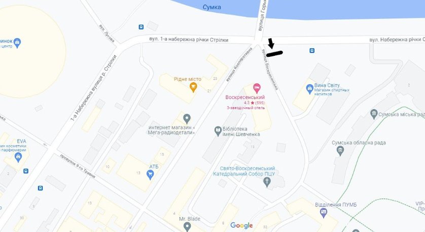 IDMedia Наружная реклама в городе Сумы (Сумская область), Ситилайт в городе Сумы №261876 схема