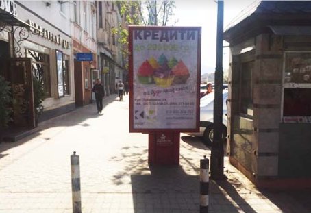 Ситилайт №261922 в городе Мукачево (Закарпатская область), размещение наружной рекламы, IDMedia-аренда по самым низким ценам!