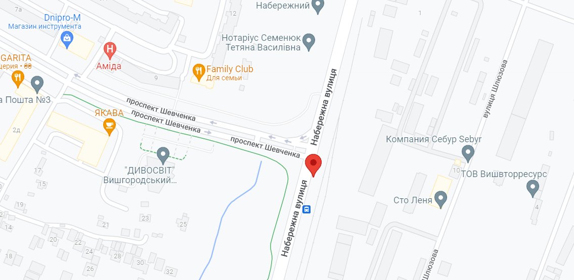 IDMedia Наружная реклама в городе Вышгород (Киевская область), Билборд в городе Вышгород №262131 схема