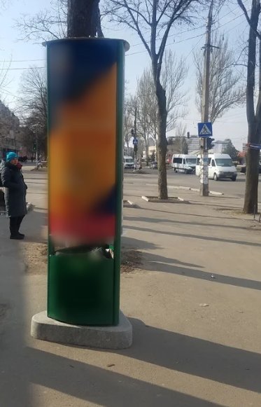 Тумба №262143 в місті Запоріжжя (Запорізька область), розміщення зовнішнішньої реклами, IDMedia-оренда найнижчі ціни!