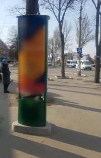 `Тумба №262143 в городе Запорожье (Запорожская область), размещение наружной рекламы, IDMedia-аренда по самым низким ценам!`