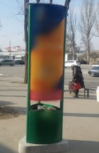 `Тумба №262145 в городе Запорожье (Запорожская область), размещение наружной рекламы, IDMedia-аренда по самым низким ценам!`