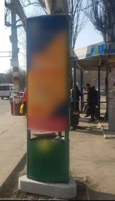 Тумба №262151 в місті Запоріжжя (Запорізька область), розміщення зовнішнішньої реклами, IDMedia-оренда найнижчі ціни!