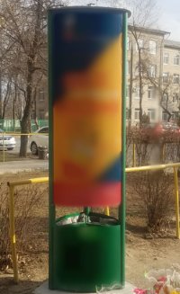 `Тумба №262156 в городе Запорожье (Запорожская область), размещение наружной рекламы, IDMedia-аренда по самым низким ценам!`
