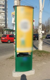 `Тумба №262164 в городе Запорожье (Запорожская область), размещение наружной рекламы, IDMedia-аренда по самым низким ценам!`