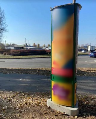 Тумба формат 1,6х0,6 №262445 в городе Запорожье (Запорожская область) `Тумба №262445 в городе Запорожье (Запорожская область), размещение наружной рекламы, IDMedia-аренда по самым низким ценам!`