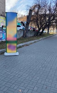 Тумба №262497 в місті Запоріжжя (Запорізька область), розміщення зовнішнішньої реклами, IDMedia-оренда найнижчі ціни!