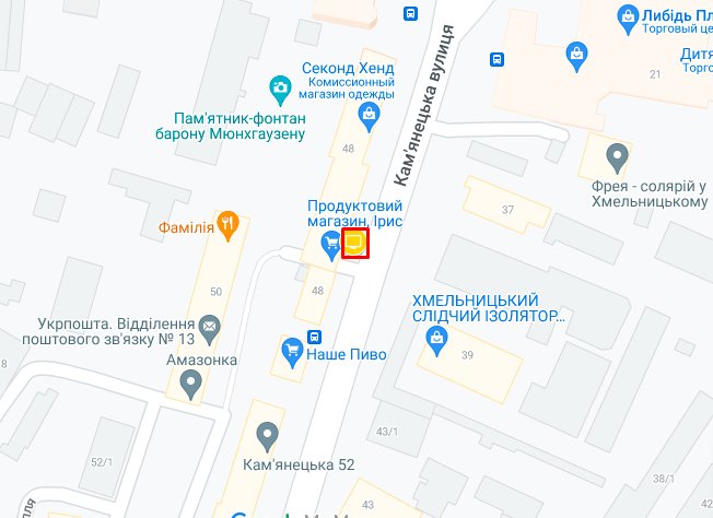 IDMedia Арендовать и разместить Ситилайт в городе Хмельницкий (Хмельницкая область) №263137 схема
