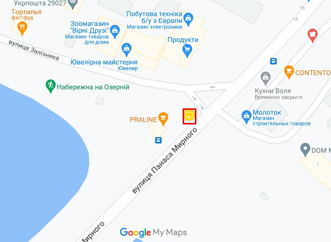 IDMedia Арендовать и разместить Ситилайт в городе Хмельницкий (Хмельницкая область) №263162 схема