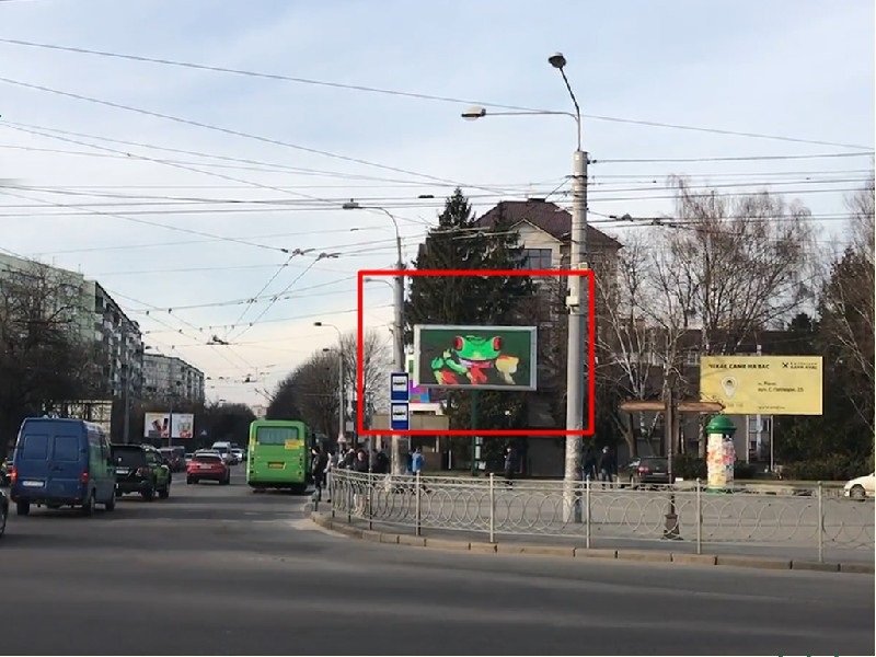 `Экран №263265 в городе Ровно (Ровенская область), размещение наружной рекламы, IDMedia-аренда по самым низким ценам!`