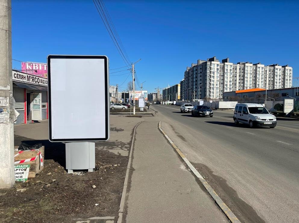 Сітілайт №263652 в місті Крюківщина (Київська область), розміщення зовнішнішньої реклами, IDMedia-оренда найнижчі ціни!