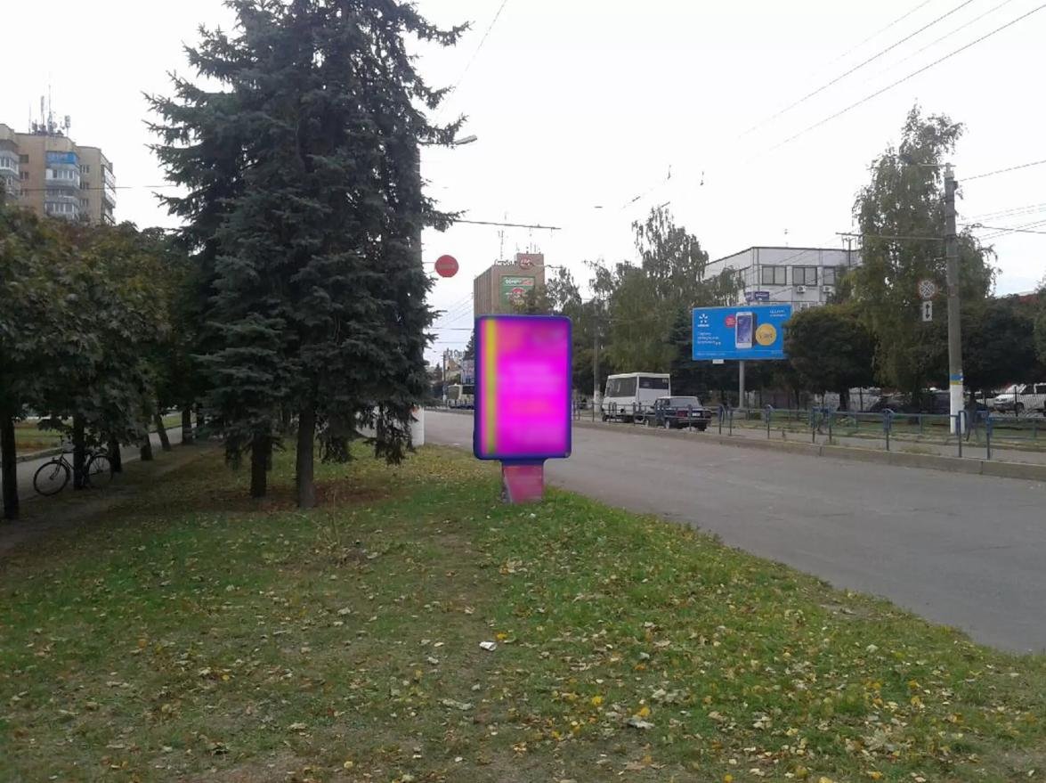 Сітілайт №264852 в місті Житомир (Житомирська область), розміщення зовнішнішньої реклами, IDMedia-оренда найнижчі ціни!